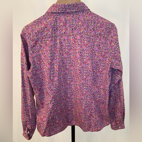 Woolrich Pink and Burgundy Floral Button up - Picture 3 of 5